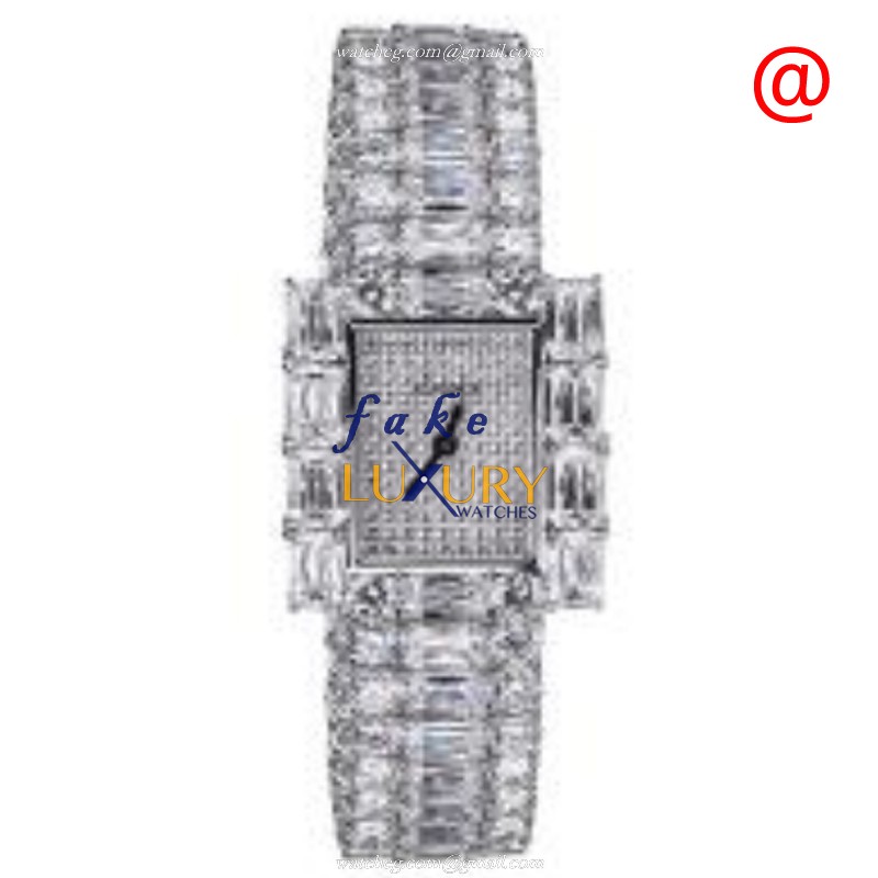 WT0064 - JACOB & CO BOUTIQUE COLLEC. 18kt White Gold Diamond Replica Watch - Automatic - Silver Dial - Luxury Replica Watch