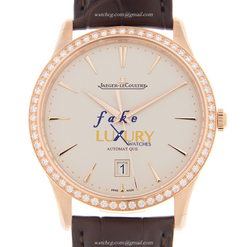 Jaeger-Lecoultre Q1232501 Master Ultra Thin - Replica Watch - Automatic - 18kt Rose Gold Diamonds - Luxury Replica Watch