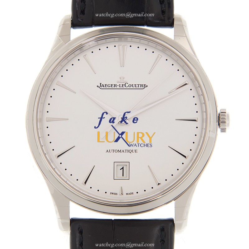 Jaeger-Lecoultre Q1238420 Master Ultra Thin Automatic Stainless Steel Replica Watch - Silver/White - Luxury Replica Watch