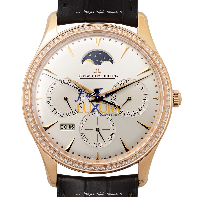 Jaeger-Lecoultre Q1302501 AUTO 18kt Rose Gold Diamonds Replica Watch | Master Ultra Thin | Swiss - Luxury Replica Watch
