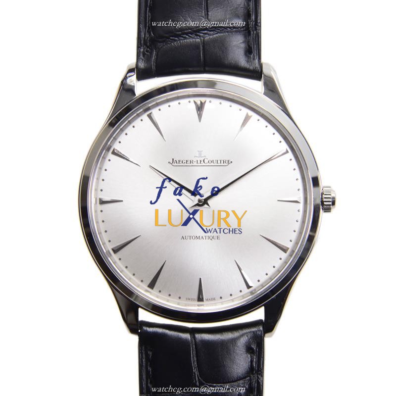 Jaeger-Lecoultre Q1338421 Replica Watch - Swiss Automatic, 41mm Steel Case, Silver Dial, Black - Luxury Replica Watch