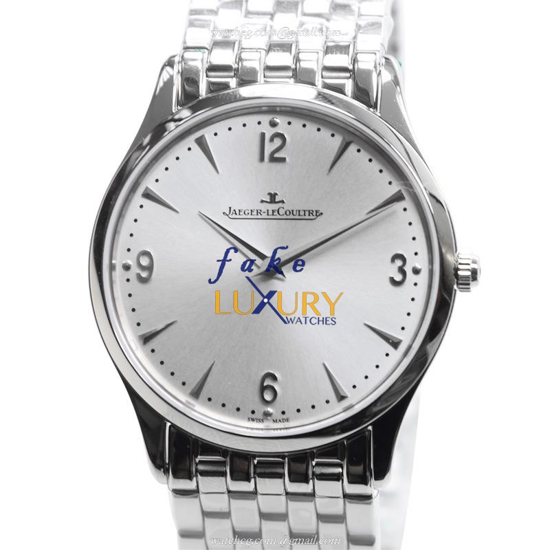 Jaeger-Lecoultre Q1348120 Manual Wind Stainless Steel Case Replica Watch, Silver Dial, 38mm - Luxury Replica Watch