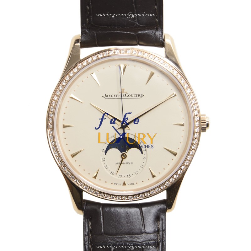 Jaeger-Lecoultre Q1362501 MASTER ULTRA THIN - Automatic - 18kt Rose Gold & Diamonds - Replica Watch - Luxury Replica Watch