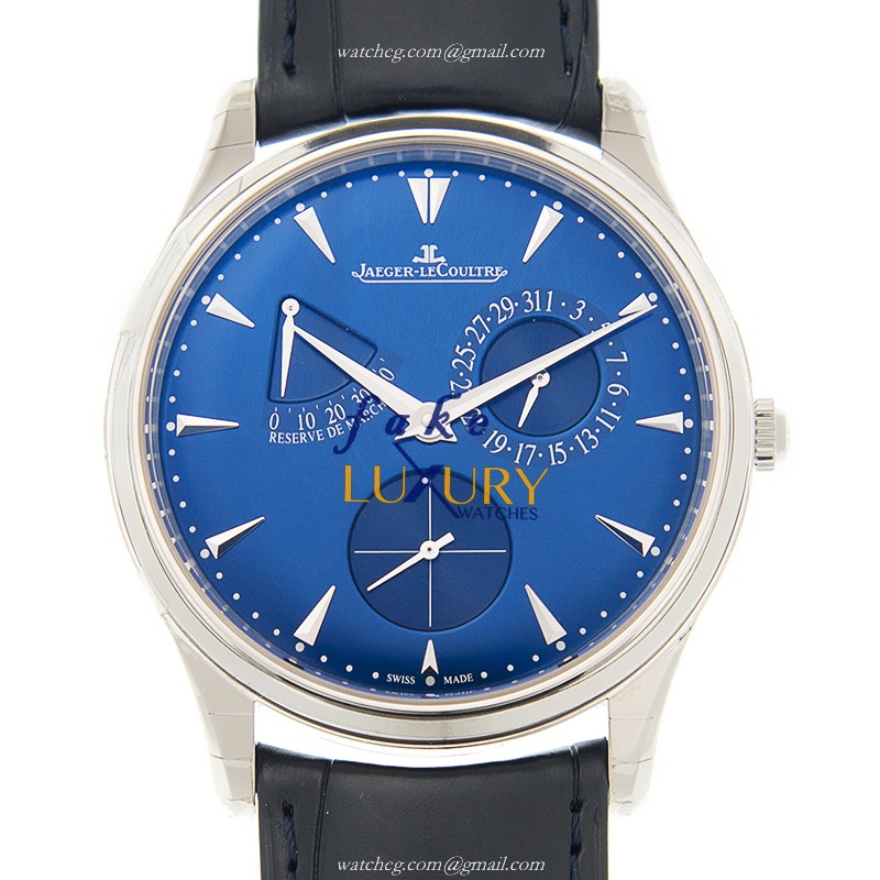 Jaeger-Lecoultre Q1378480 Master Ultra Thin Automatic Stainless Steel Replica Watch - Blue Dial & - Luxury Replica Watch