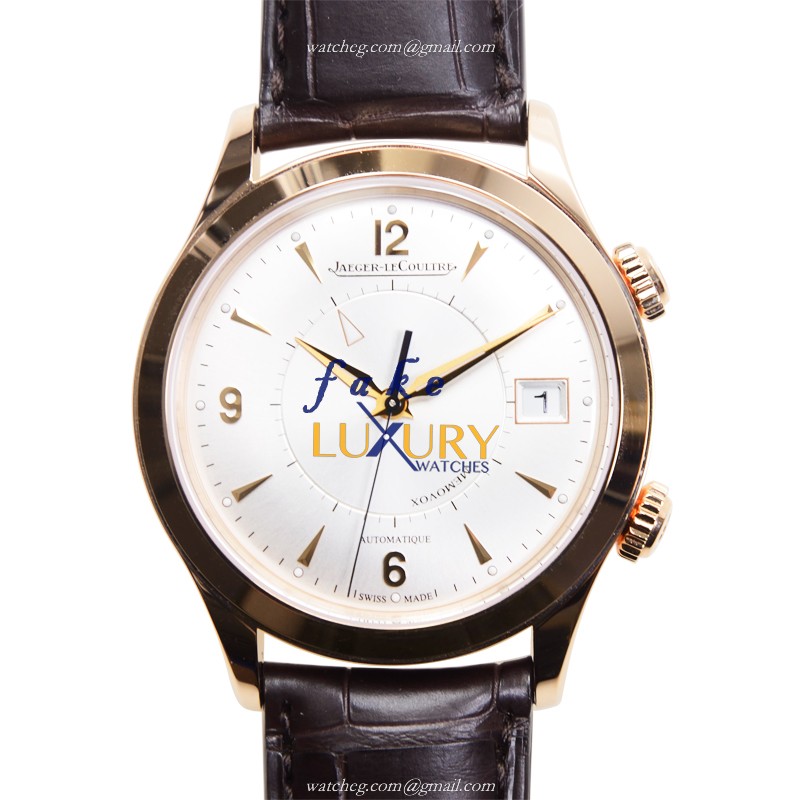 - Q1412530 - Jaeger-Lecoultre MASTER ULTRA THIN Auto 18kt Rose Gold Replica Watch - Silver Dial - Luxury Replica Watch