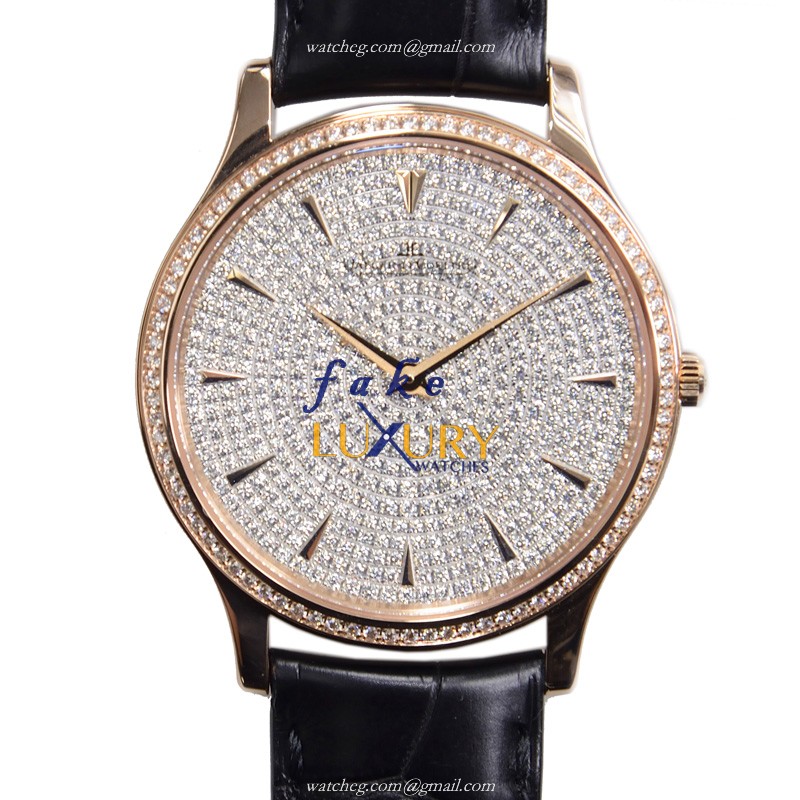 Jaeger-Lecoultre Q1452507 Master Ultra Thin Manual Wind 18kt Rose Gold & Diamond Replica Watch - Luxury Replica Watch