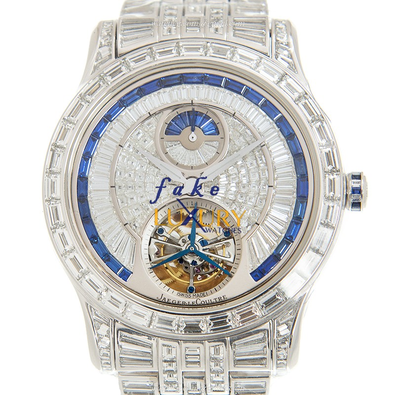 Jaeger-Lecoultre Q1663314 Master Ultra Thin Automatic 18kt White Gold Diamond Silver Dial Replica - Luxury Replica Watch
