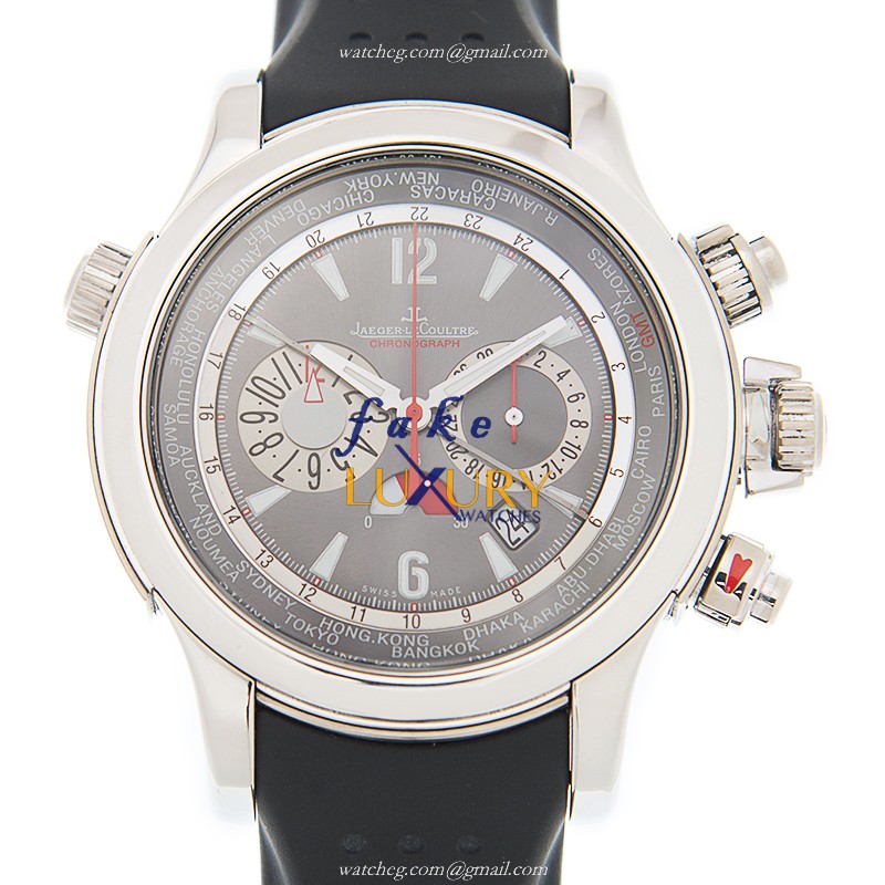 Jaeger-Lecoultre Q1766440 Replica Watch, Auto, 41.5mm Pt Case, Gray Dial, Rubber Strap - Luxury Replica Watch