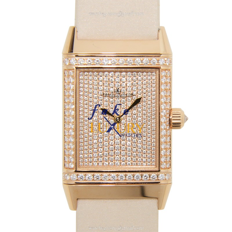 Jaeger-Lecoultre Q2562407 REVERSO Manual Wind - 18kt Rose Gold & Diamond Case - Replica Watch - Luxury Replica Watch