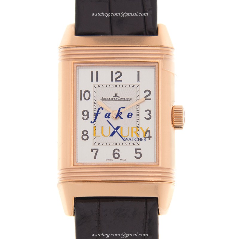 Jaeger-Lecoultre Q2602540 Reverso Replica Watch White Dial Manual Wind 18kt Rose Gold - Luxury Replica Watch