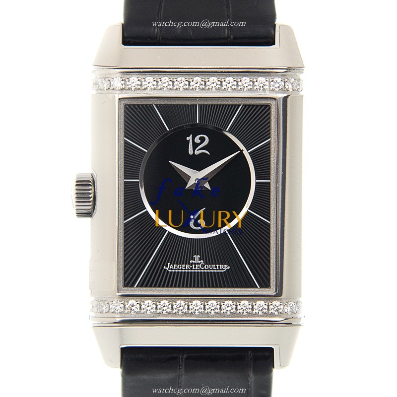 Jaeger-Lecoultre Q2668430 REVERSO Automatic Black Dial Stainless Steel Clone Watch - Luxury Replica Watch