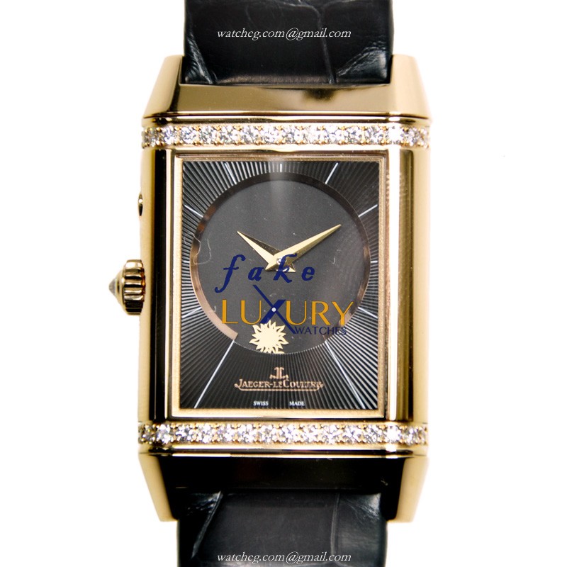 Jaeger-Lecoultre Q2692424 Manual Wind, 18kt Rose Gold Diamond Case, Dark Grey Dial Replica Watch - Luxury Replica Watch