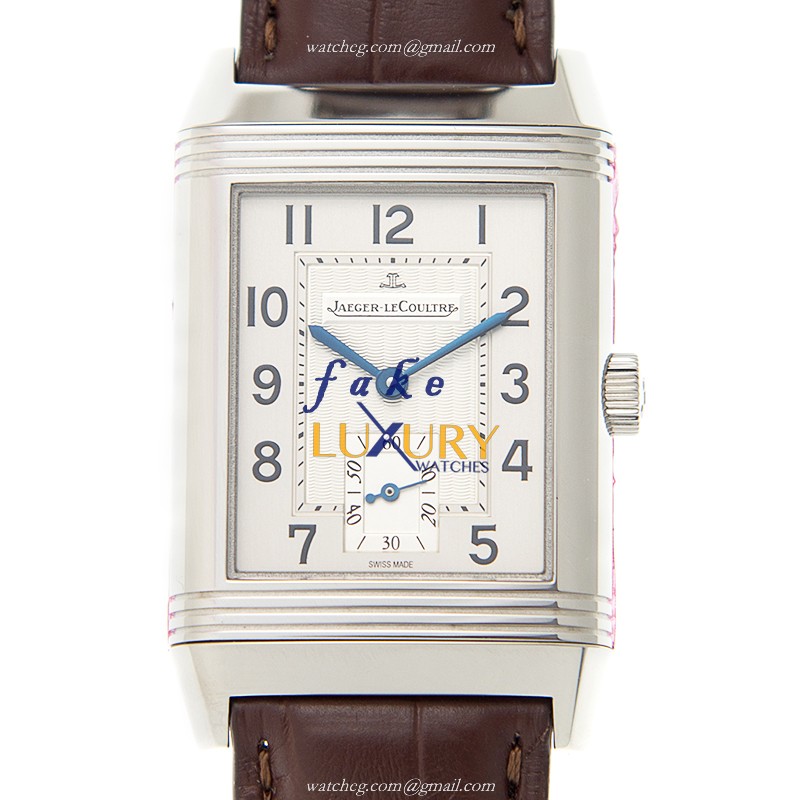Jaeger-Lecoultre Q2708410 Manual Wind Stainless Steel Replica Watch - Silvery White Dial & Brown - Luxury Replica Watch