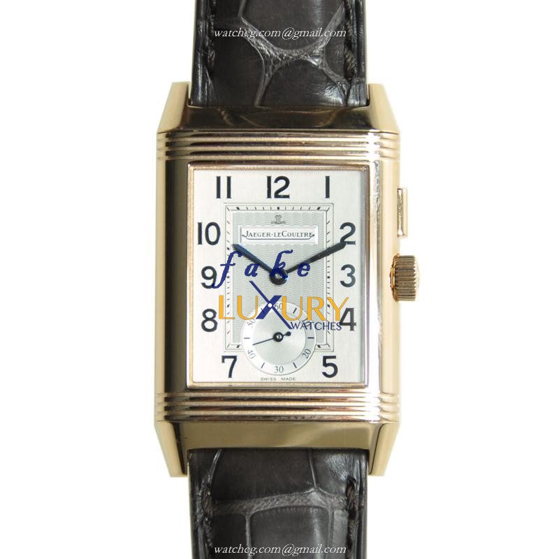 Jaeger-Lecoultre Q2712410 REVERSO Manual Wind 18kt Rose Gold Replica Watch, Swiss Movement, Silver - Luxury Replica Watch
