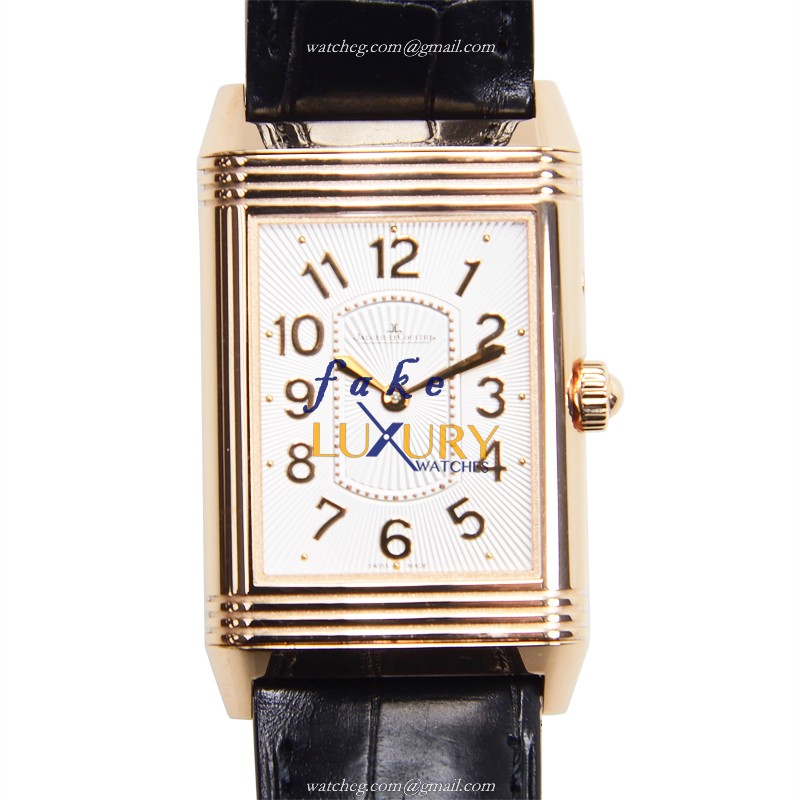 Jaeger-Lecoultre Q3302421 Manual Wind 18kt Rose Gold Replica Watch, Silver Dial, Alligator Strap - Luxury Replica Watch