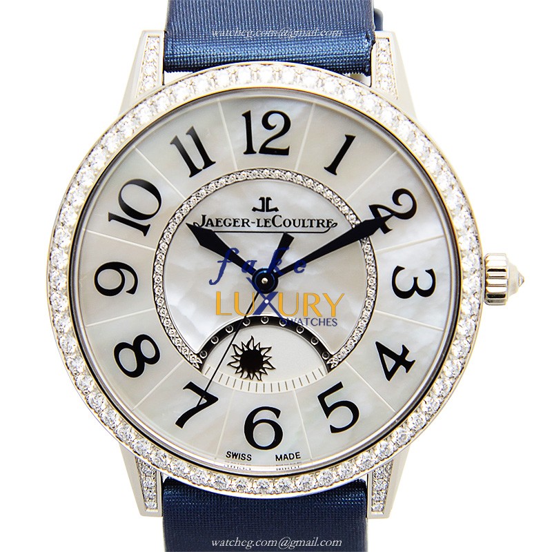 -3433490-Q3433490ST.OO.1240ST.01 - Jaeger-Lecoultre RENDEZ VOUS Automatic 18kt White Gold & - Luxury Replica Watch