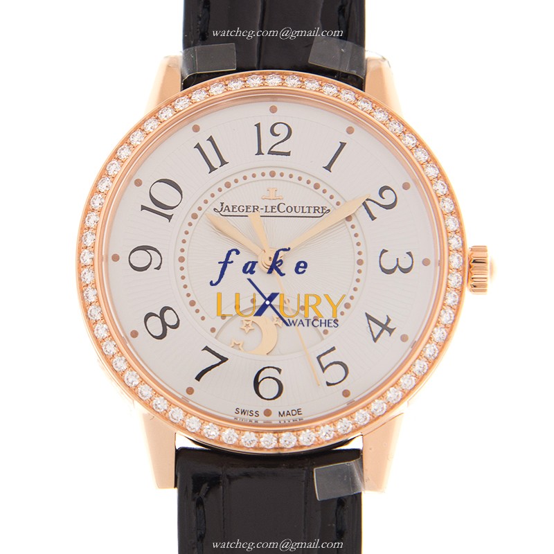 Jaeger-Lecoultre Q3442430 RENDEZ VOUS Auto 18kt Rose Gold Diamond Bezel Replica Watch - Luxury Replica Watch