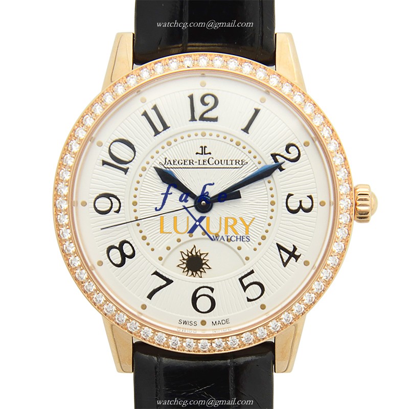Jaeger-Lecoultre Q3442520 RENDEZ VOUS 18kt Rose Gold Diamond Replica Watch Automatic 34mm Silver - Luxury Replica Watch