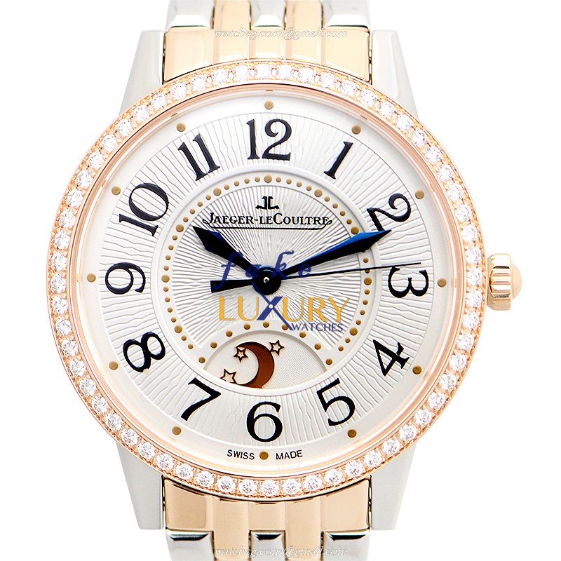 Jaeger-Lecoultre Q3444120 Automatic Replica Watch, 18kt Rose Gold Case & Diamond Bezel - Luxury Replica Watch