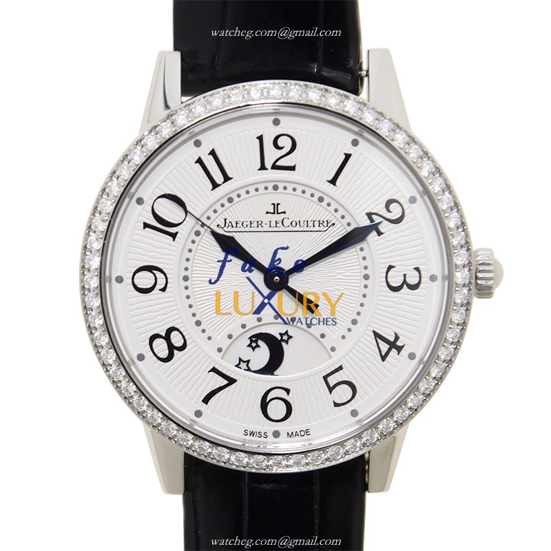 Jaeger-Lecoultre Q3448421 RENDEZ VOUS Automatic Replica Watch - Swiss Movement, Silver Dial, Black - Luxury Replica Watch