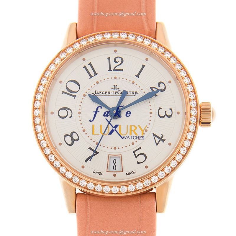 Jaeger-Lecoultre Q3512420 RENDEZ VOUS Automatic 18kt Rose Gold & Diamonds - White Dial - Beige - Luxury Replica Watch