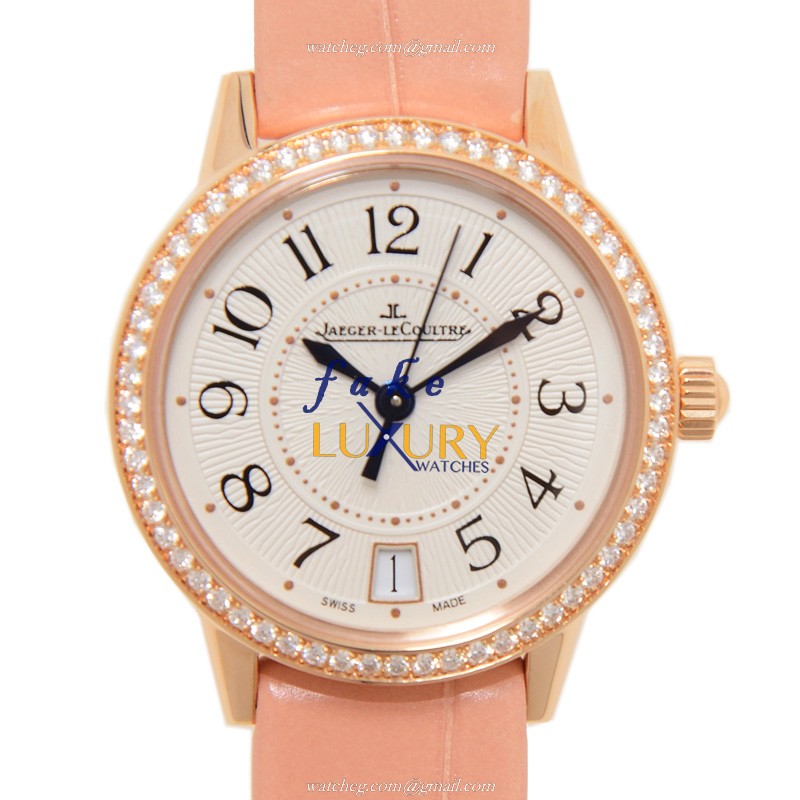Jaeger-Lecoultre Q3512520 RENDEZ VOUS Automatic 18kt Rose Gold & Diamonds - Silver Dial - Alligator - Luxury Replica Watch