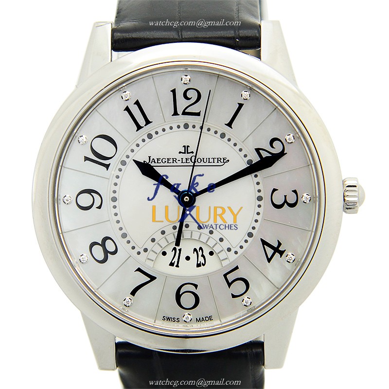 Jaeger-Lecoultre Q3548490 RENDEZ VOUS Auto Stainless Steel Case White Dial Alligator Strap Replica - Luxury Replica Watch