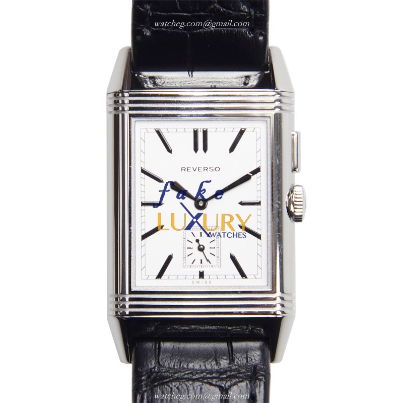 Jaeger-Lecoultre Q3788570 Manual Wind Stainless Steel Replica Watch - Silver Dial, Alligator Strap - Luxury Replica Watch