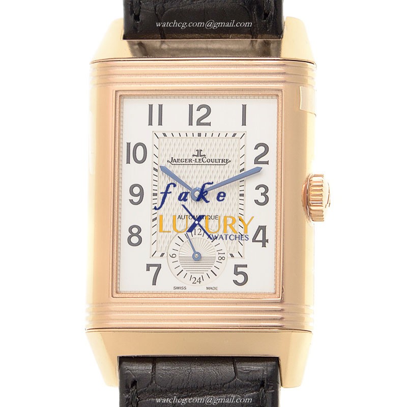 Jaeger-Lecoultre Q3832420 REVERSO Automatic 18kt Rose Gold Replica Watch - Swiss Movement - White - Luxury Replica Watch