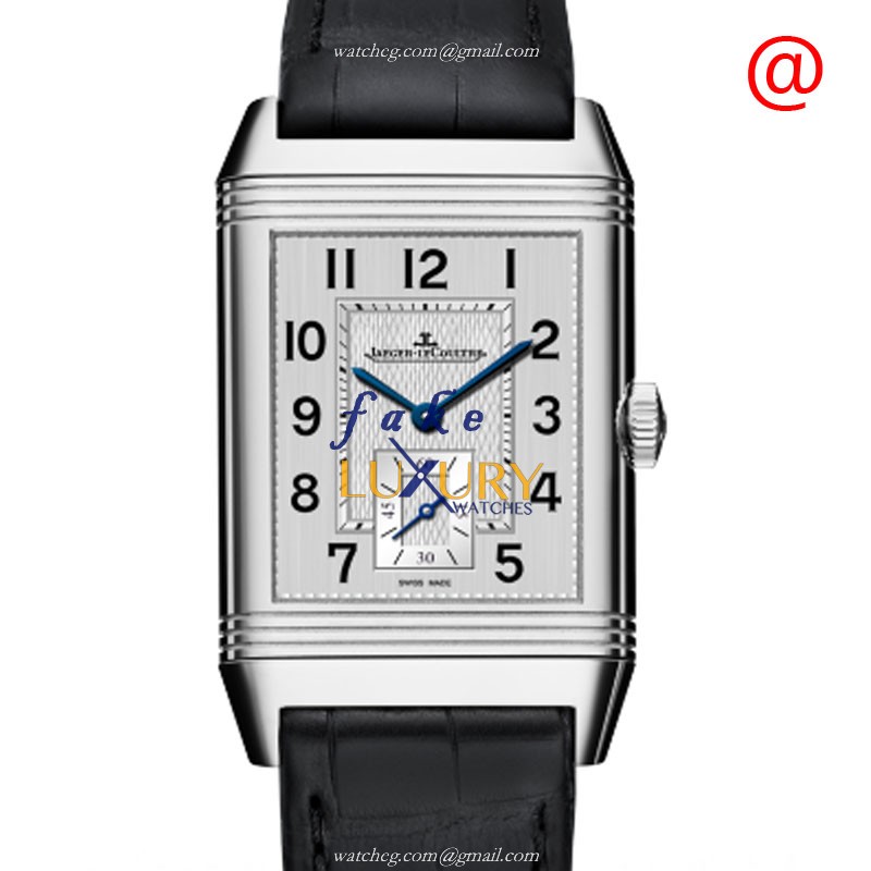 Jaeger-Lecoultre Q3858520 REVERSO Manual Wind Stainless Steel Replica Watch - Silver Dial, Black - Luxury Replica Watch