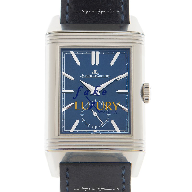 Jaeger-Lecoultre Q3988482 REVERSO Manual Wind Replica Watch, Stainless Steel Case, Blue Dial & Blue - Luxury Replica Watch