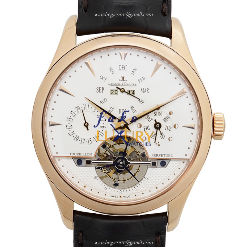 Jaeger-Lecoultre Q500242A MASTER ULTRA THIN Automatic Replica Watch - 42mm Silver Dial - Alligator - Luxury Replica Watch