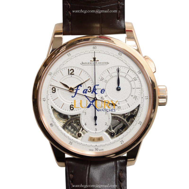 Jaeger-Lecoultre Q6012521 DUOMETRE Manual Wind 18kt Rose Gold Replica Watch - Swiss Movement - Luxury Replica Watch