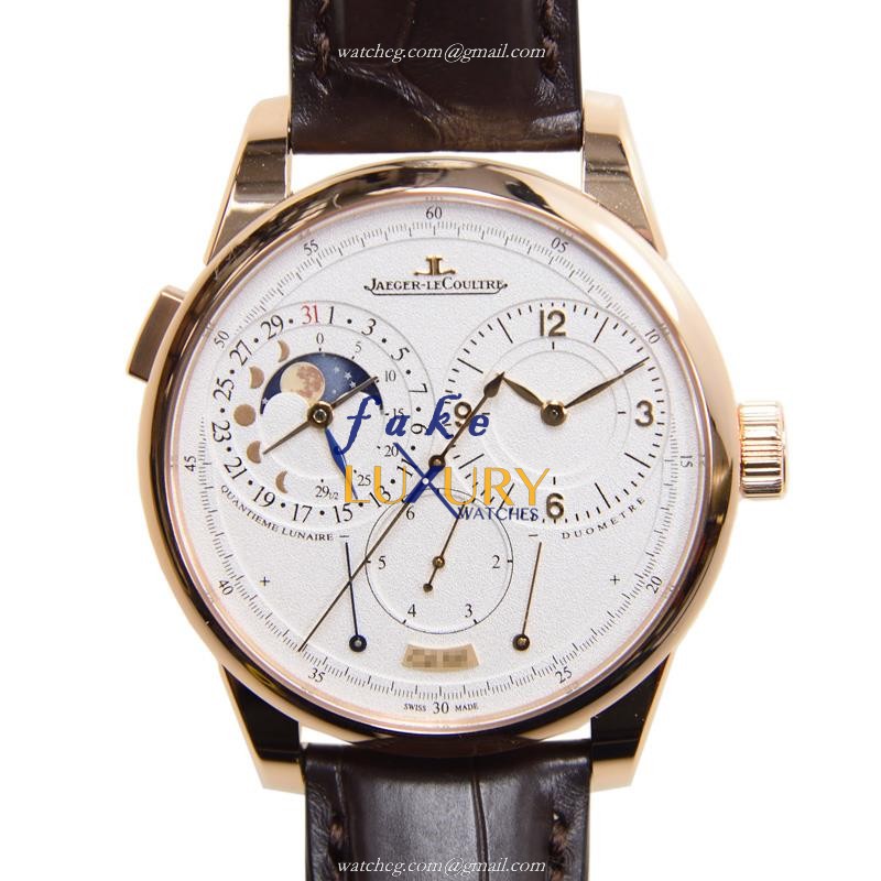 Jaeger-Lecoultre Q6042521 DUOMETRE Manual Wind - 18kt Rose Gold - Replica Watch - White Dial - Luxury Replica Watch