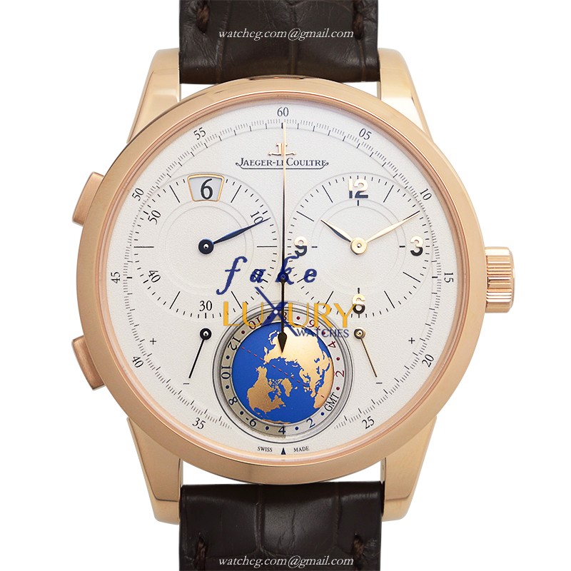 Jaeger-Lecoultre Q6062520 DUOMETRE 18kt Rose Gold Manual Wind - Silver Dial Replica Watch - Luxury Replica Watch