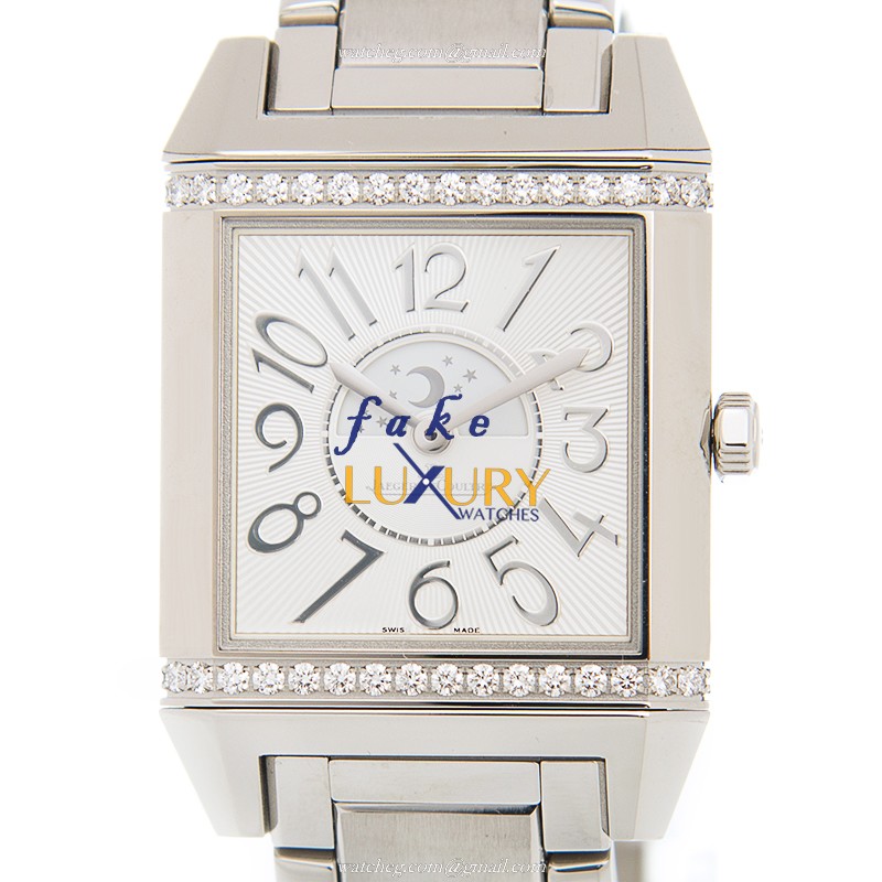Jaeger-Lecoultre Q7058130 REVERSO Auto Stainless Steel Case White Dial Replica Watch - Luxury Replica Watch
