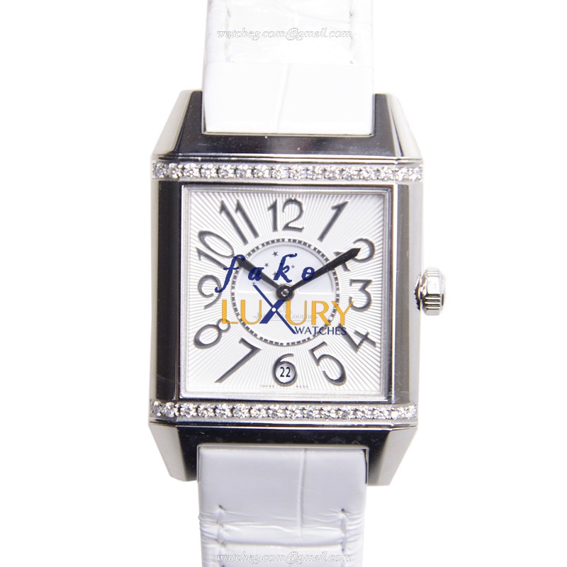 Jaeger-Lecoultre Q7058420 REVERSO Automatic Stainless Steel Replica Watch - Silver Dial & White - Luxury Replica Watch