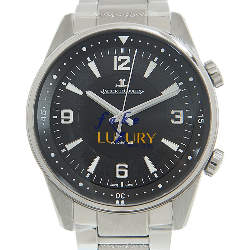 Jaeger-Lecoultre Q9008170 POLARIS DATE AUTO | STAINLESS STEEL | 41MM CASE | BLACK DIAL | SILVER - Luxury Replica Watch