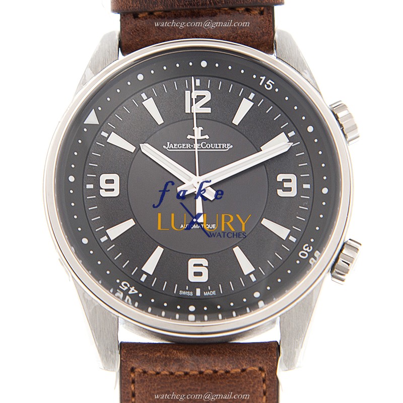 Jaeger-Lecoultre Q9008471 POLARIS DATE Automatic Stainless Steel Case Replica Watch - 41mm, Black - Luxury Replica Watch