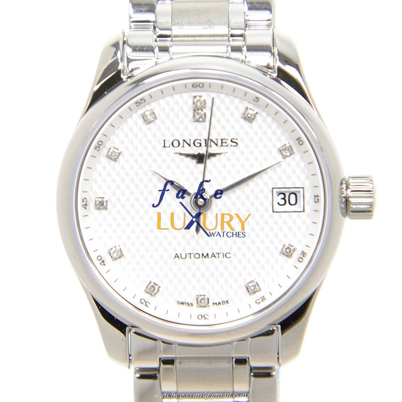 L2.128.4.77.6 - Longines MASTER Replica Watch Automatic Silver Dial Stainless Steel 26mm