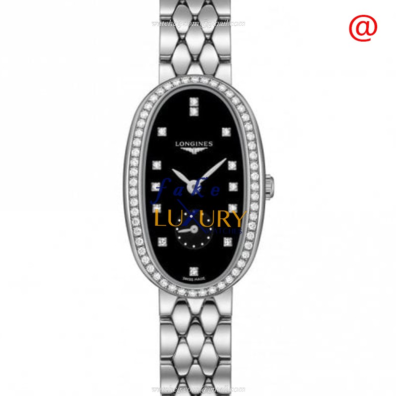 L2.306.0.57.6 - Longines Symphonette Replica Watch - Automatic - Black Dial Silver Strap