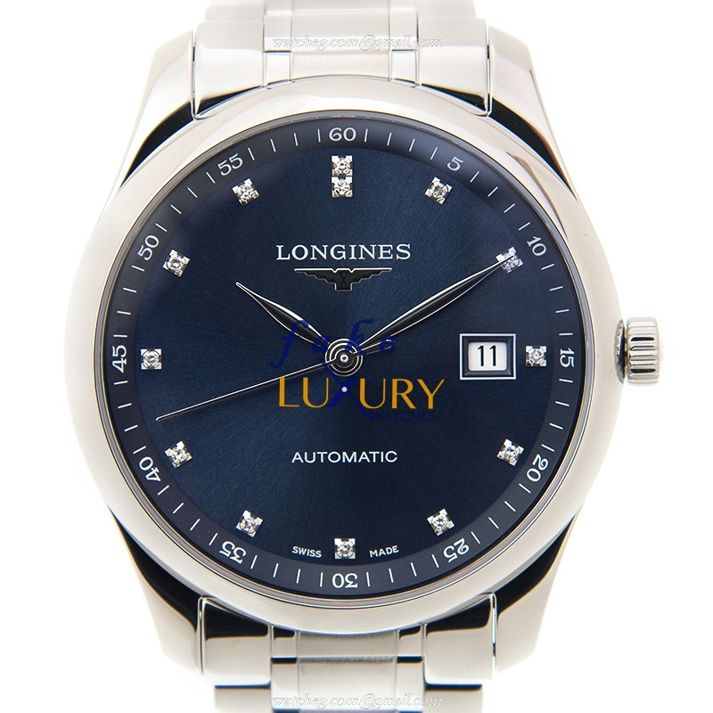 L2.793.4.97.6 - Longines Master Replica Watch Automatic Blue Dial Stainless Steel 40mm