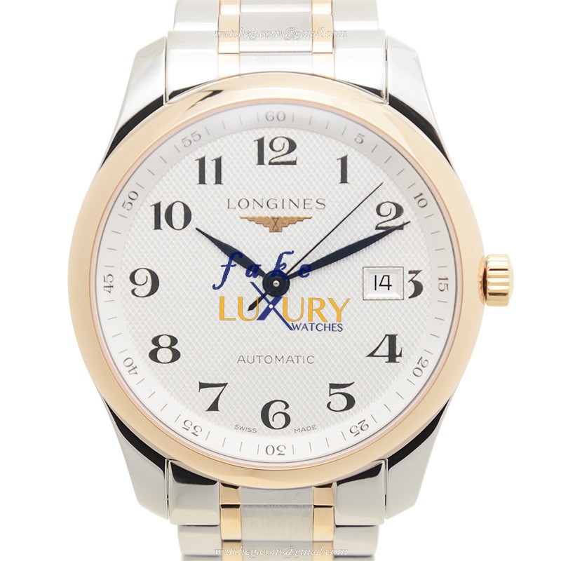 L2.793.5.79.7 - Longines Master Replica Watch Automatic 18kt Rose Gold Silver Dial