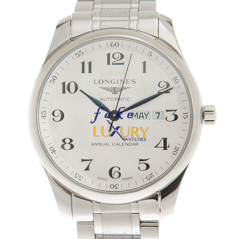 L2.920.4.78.6 - Longines MASTER Replica Watch Automatic Silver Dial Stainless Steel 42mm