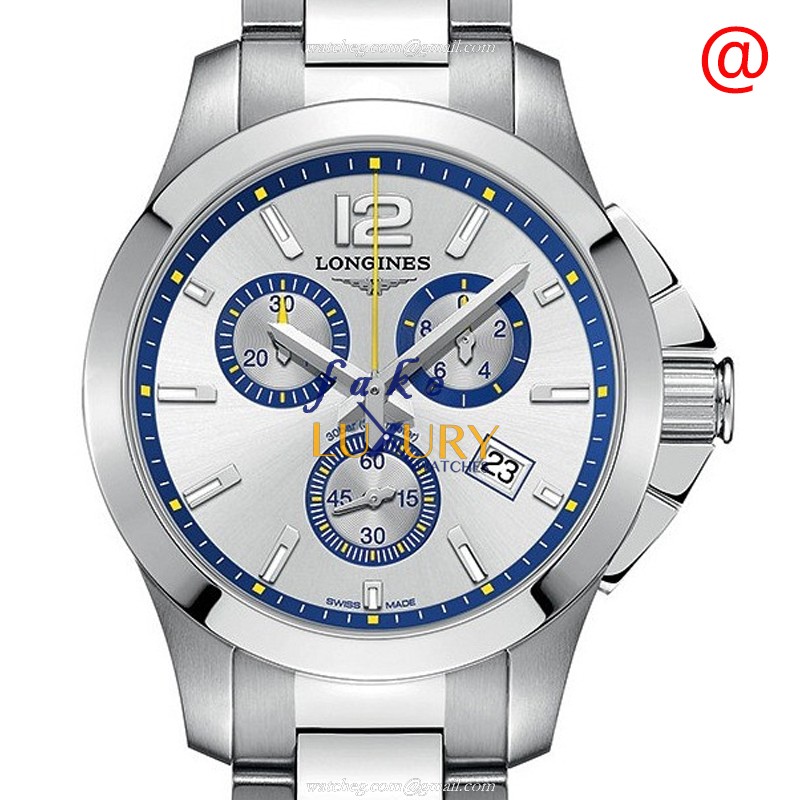 L3.379.4.78.6 - Longines Conquest Replica Watch - Quartz Stainless Steel Silver Dial Resistant