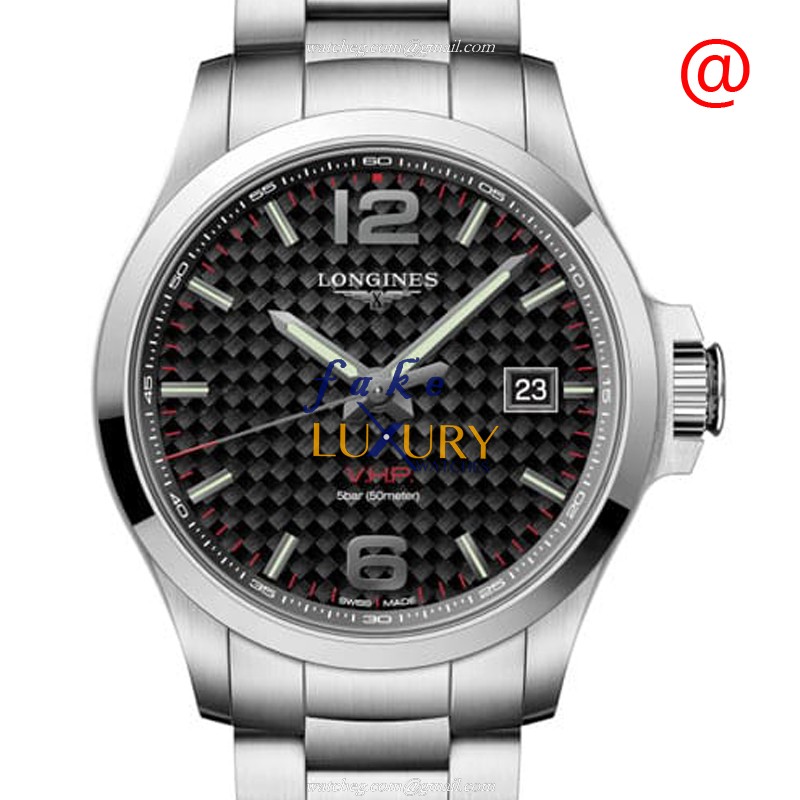 L3.726.4.66.6 - Longines Conquest Replica Watch - Quartz Stainless Steel Gray Dial 43mm