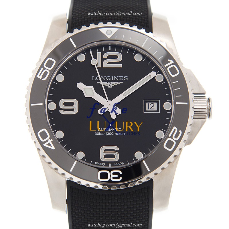 - L3.781.4.56.9 - Longines CONQUEST Replica Watch - Automatic - Black Dial & Ceramic Bezel
