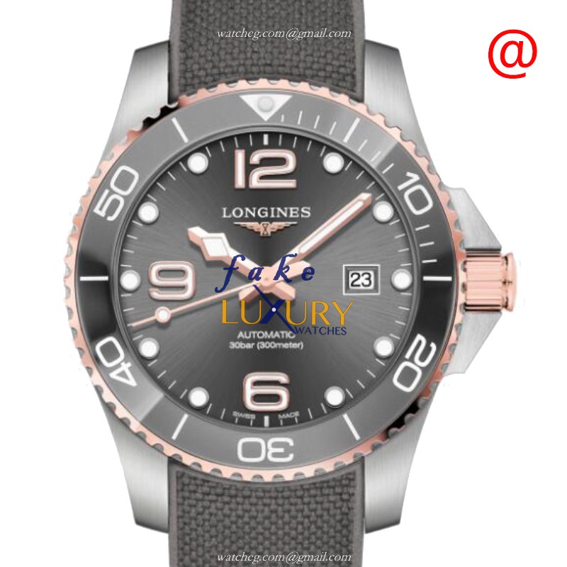L3.782.3.78.9 - Longines Conquest Replica Watch Automatic Gray Dial Ceramic Steel
