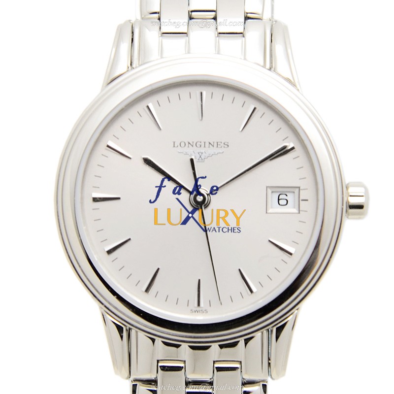 L4.216.4.72.6 - Longines FLAGSHIP Replica Watch - Quartz Stainless Steel Silver Dial