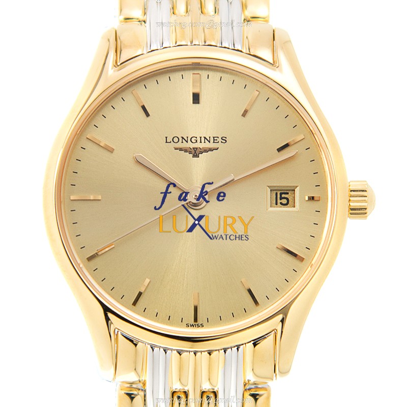 L4.259.2.32.7 - Longines Lyre Replica Watch - Quartz - Gold Dial - Gold-Plated & Steel